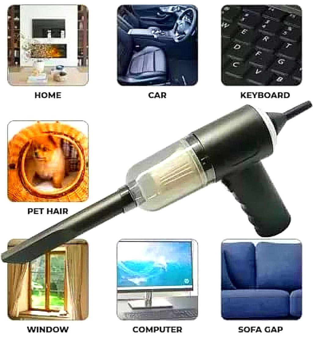 2-in-1 Wireless Air Duster & Handheld Vacuum Cleaner