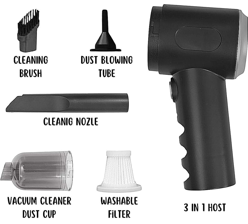2-in-1 Wireless Air Duster & Handheld Vacuum Cleaner