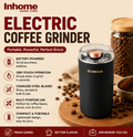 Portable Electric Coffee Grinder – Multi-Purpose Coffee, Spice & Dry Ingredient Grinder