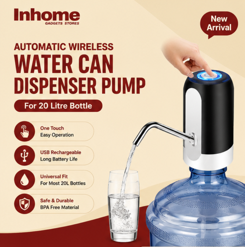 Automatic Wireless Water Can Dispenser Pump for 20 Litre Bottles