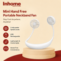 Mini Portable Neckband Fan – Hands-Free USB Rechargeable Cooling Fan