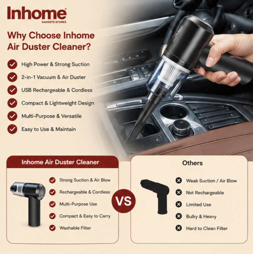 2-in-1 Wireless Air Duster & Handheld Vacuum Cleaner