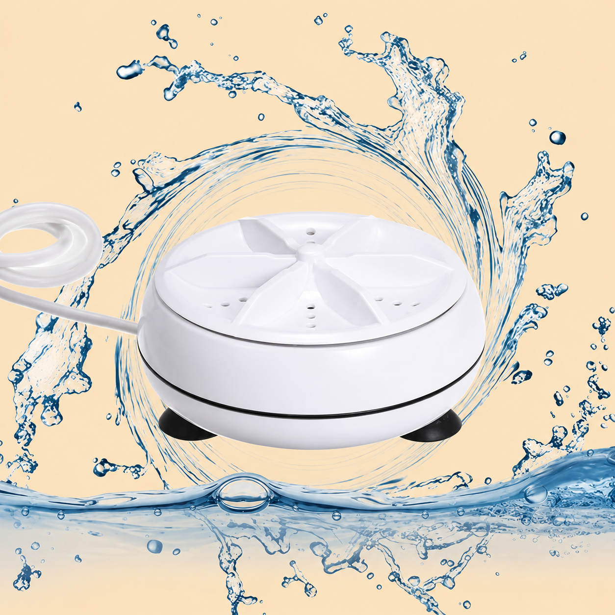 Mini USB Ultrasonic Washing Machine | Portable Deep Cleaning Device for Travel & Home