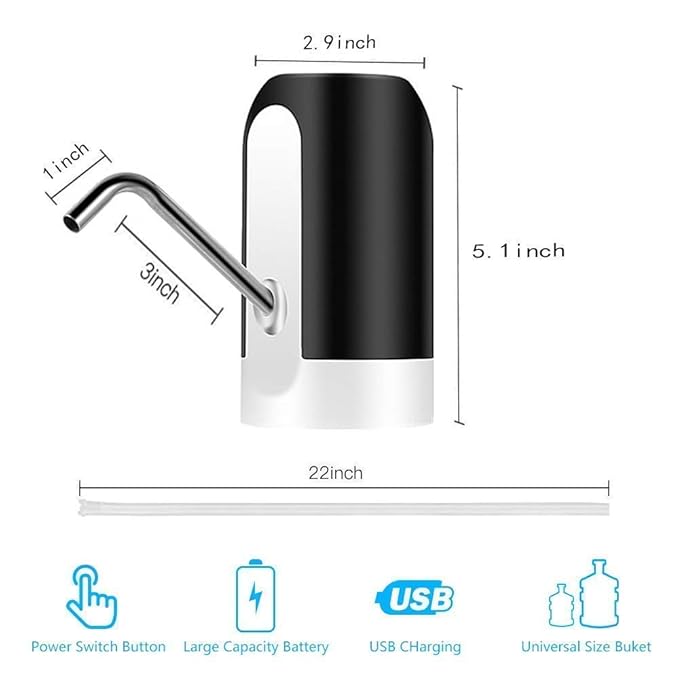 Automatic Wireless Water Can Dispenser Pump for 20 Litre Bottles
